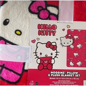 CVS Hello Kitty Valentines Blanket and Decorative Pillow